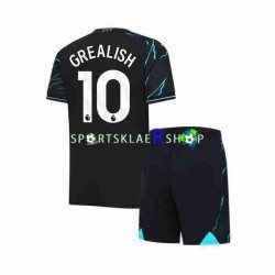 Manchester City drakt Jack Grealish 10 Tredjetrøye Kort erm 2023-2024 , Barnesett