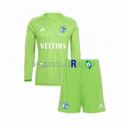 Schalke 04 drakt Keeper Hjemmetrøye Lang erm 2023-2024 , Barnesett