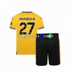 Wolverhampton Wanderers drakt Matheus Nunes 27 Hjemmetrøye Kort erm 2023-2024 , Barnesett