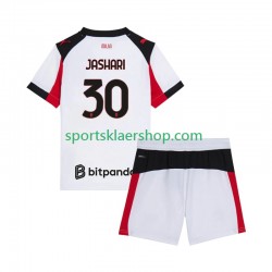 AC Milan drakt Ardon Jashari 30 Bortetrøye Kort erm 2025-2026 , Barnesett