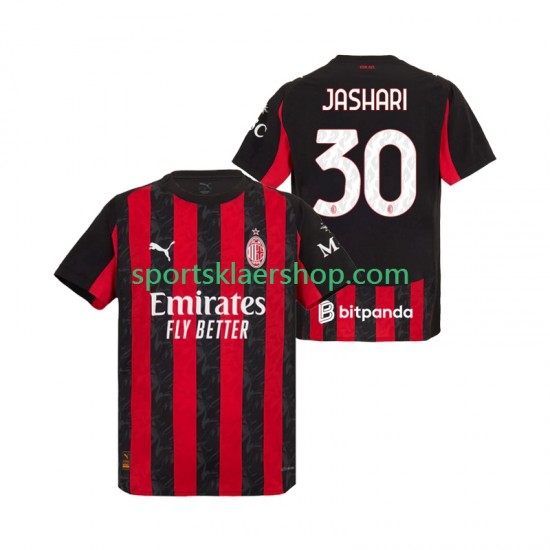 AC Milan drakt Ardon Jashari 30 Hjemmetrøye Kort erm 2025-2026 , Herre