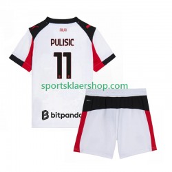 AC Milan drakt Christian Pulisic 11 Bortetrøye Kort erm 2025-2026 , Barnesett