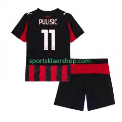 AC Milan drakt Christian Pulisic 11 Hjemmetrøye Kort erm 2025-2026 , Barnesett