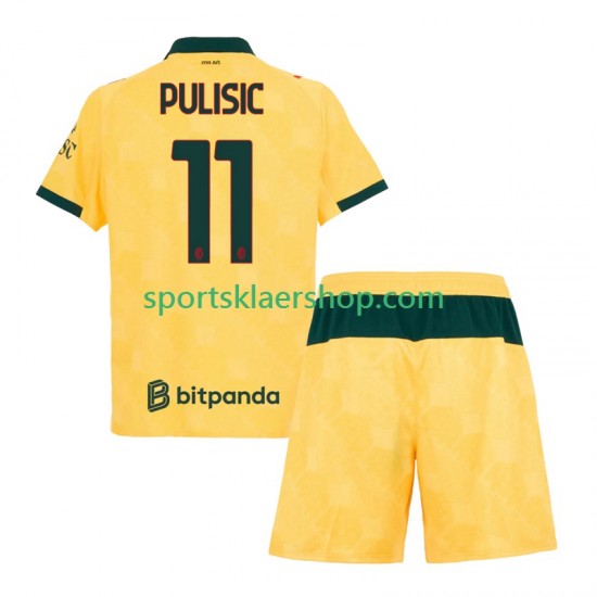AC Milan drakt Christian Pulisic 11 Tredjetrøye Kort erm 2025-2026 , Barnesett