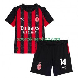 AC Milan drakt Modrić Luca 14 Hjemmetrøye Kort erm 2025-2026 , Barnesett