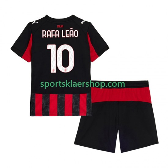AC Milan drakt Rafael Leao 10 Hjemmetrøye Kort erm 2025-2026 , Barnesett