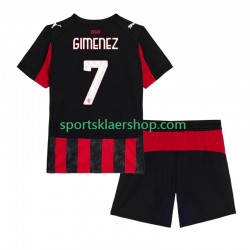 AC Milan drakt Santiago Gimenez 7 Hjemmetrøye Kort erm 2025-2026 , Barnesett