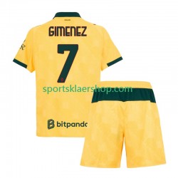 AC Milan drakt Santiago Gimenez 7 Tredjetrøye Kort erm 2025-2026 , Barnesett
