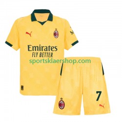 AC Milan drakt Santiago Gimenez 7 Tredjetrøye Kort erm 2025-2026 , Barnesett