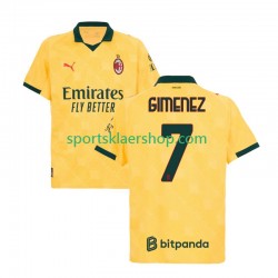 AC Milan drakt Santiago Gimenez 7 Tredjetrøye Kort erm 2025-2026 , Herre