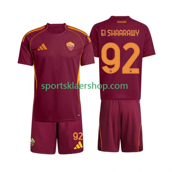 AS Roma drakt Stephan El Shaarawy 92 Hjemmetrøye Kort erm 2025-2026 , Barnesett