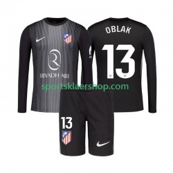 Atlético Madrid drakt Jan Oblak 13 Keeper Bortetrøye Lang erm 2025-2026 , Barnesett