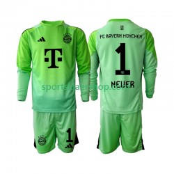 FC Bayern München drakt Neuer 1 Keeper Hjemmetrøye Lang erm 2025-2026 , Barnesett