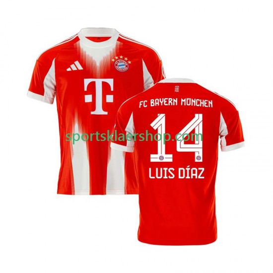 FC Bayern München drakt Luis Diaz 14 Hjemmetrøye Kort erm 2025-2026 , Herre