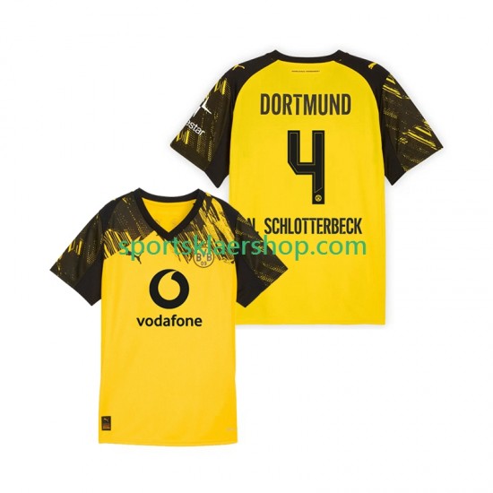Borussia Dortmund drakt Nico Schlotterbeck 4 Hjemmetrøye Kort erm 2025-2026 , Herre Borussia Dortmund drakt Nico Schlotterbeck 4 Hjemmetrøye Kort erm 2025-2026 , Herre