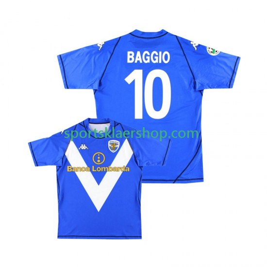 drakt Brescia Calcio Baggio 10 2003 Retro Hjemmetrøye Kort erm 2004 , Herre