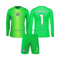 Chelsea drakt Robert Sanchez 1 Keeper Bortetrøye Lang erm 2025-2026 , Barnesett