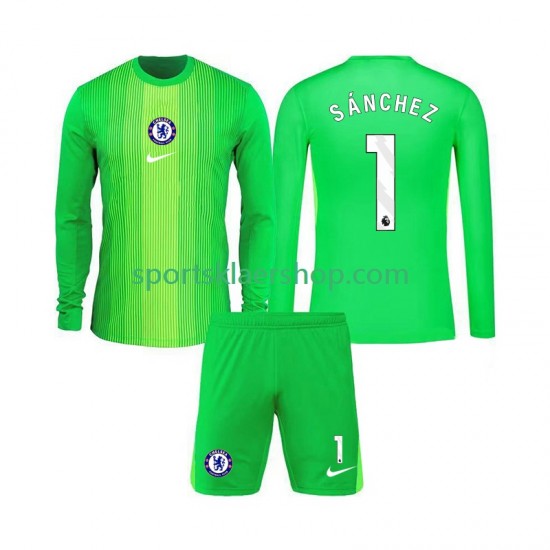 Chelsea drakt Robert Sanchez 1 Keeper Bortetrøye Lang erm 2025-2026 , Barnesett