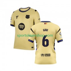 FC Barcelona drakt Gavi 6 Champions League Bortetrøye Kort erm 2025-2026 , Herre FC Barcelona drakt Gavi 6 Champions League Bortetrøye Kort erm 2025-2026 , Herre