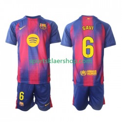 FC Barcelona drakt Gavi 6 Hjemmetrøye Kort erm 2025-2026 , Barnesett FC Barcelona drakt Gavi 6 Hjemmetrøye Kort erm 2025-2026 , Barnesett