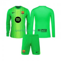 FC Barcelona drakt Keeper Hjemmetrøye Lang erm 2025-2026 , Barnesett FC Barcelona drakt Keeper Hjemmetrøye Lang erm 2025-2026 , Barnesett