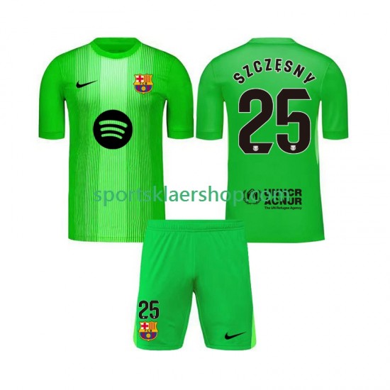 FC Barcelona drakt Szczesny 25 Keeper Hjemmetrøye Kort erm 2025-2026 , Barnesett