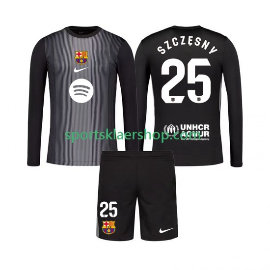FC Barcelona drakt Szczesny 25 Keeper Tredjetrøye Lang erm 2025-2026 , Barnesett