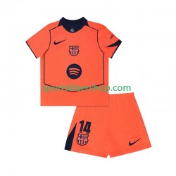 FC Barcelona drakt Marcus Rashford 14 UCL Tredjetrøye Kort erm 2025-2026 , Barnesett
