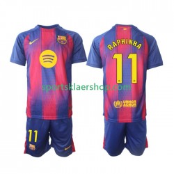 FC Barcelona drakt Raphinha 11 Hjemmetrøye Kort erm 2025-2026 , Barnesett FC Barcelona drakt Raphinha 11 Hjemmetrøye Kort erm 2025-2026 , Barnesett