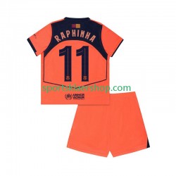 FC Barcelona drakt Raphinha 11 UCL Tredjetrøye Kort erm , Barnesett