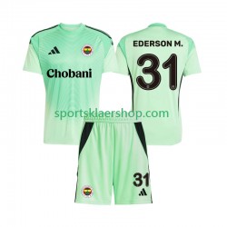 drakt Fenerbahce Ederson Moraes 31 Keeper Bortetrøye Kort erm 2025-2026 , Barnesett