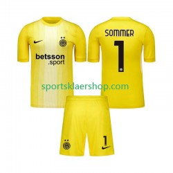 Inter Milan drakt Yann Sommer 1 Keeper Bortetrøye Kort erm 2025-2026 , Barnesett