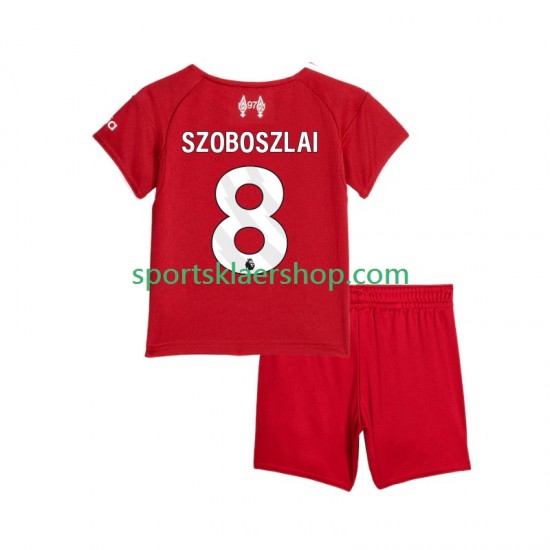 Liverpool drakt Dominik Szoboszlai 8 Hjemmetrøye Kort erm 2025-2026 , Barnesett Liverpool drakt Dominik Szoboszlai 8 Hjemmetrøye Kort erm 2025-2026 , Barnesett