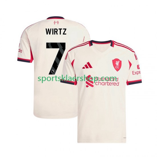 Liverpool drakt Florian Wirtz 7 Bortetrøye Kort erm 2025-2026 , Herre