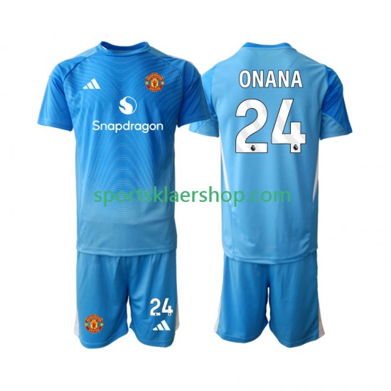 Manchester Utd drakt Andre Onana 24 Keeper Hjemmetrøye Kort erm 2025-2026 , Barnesett