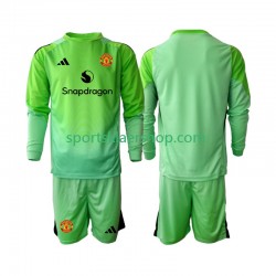 Manchester Utd drakt Keeper Fjerdetrøye Lang erm 2025-2026 , Barnesett