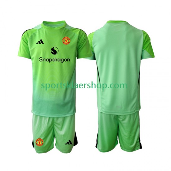 Manchester Utd drakt Keeper Fjerdetrøye Kort erm 2025-2026 , Barnesett