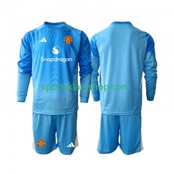 Manchester Utd drakt Keeper Hjemmetrøye Lang erm 2025-2026 , Barnesett