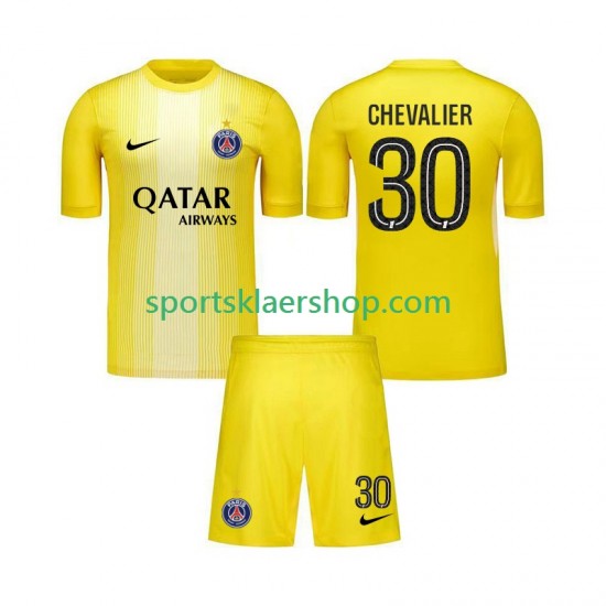 Paris Saint-Germain drakt Lucas Chevalier 30 Keeper Tredjetrøye Kort erm 2025-2026 , Barnesett