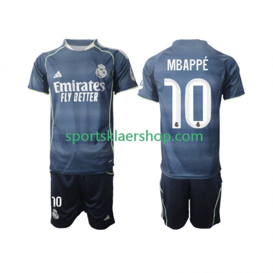 Real Madrid drakt Mbappé Kylian 10 Bortetrøye Kort erm 2025-2026 , Barnesett