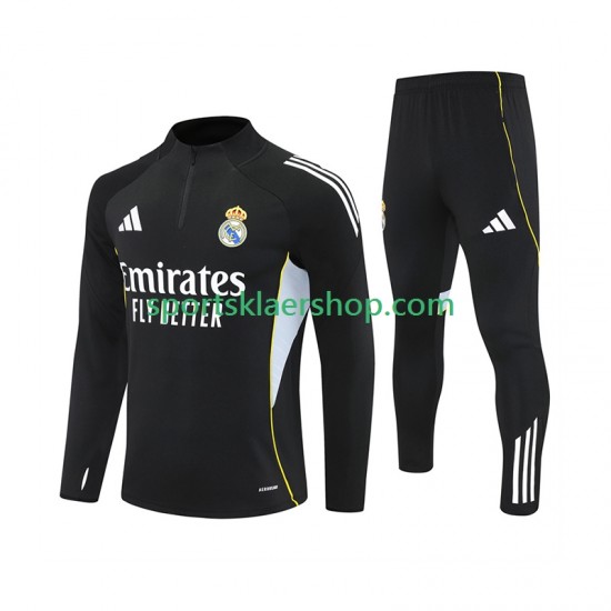 Real Madrid 2025-2026 Svart Trenings Collegegenser Set
