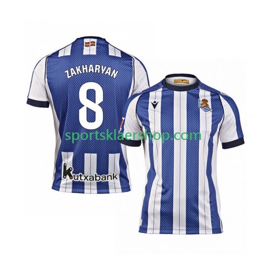 Real Sociedad drakt Arsen Zakharyan 8 Hjemmetrøye Kort erm 2025-2026 , Herre