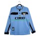 SS Lazio drakt 1998 Retro Hjemmetrøye Lang erm 1999 , Herre