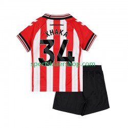 drakt Sunderland Granit Xhaka 34 Hjemmetrøye Kort erm 2025-2026 , Barnesett