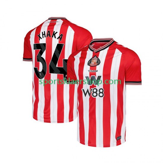 drakt Sunderland Granit Xhaka 34 Hjemmetrøye Kort erm 2025-2026 , Herre