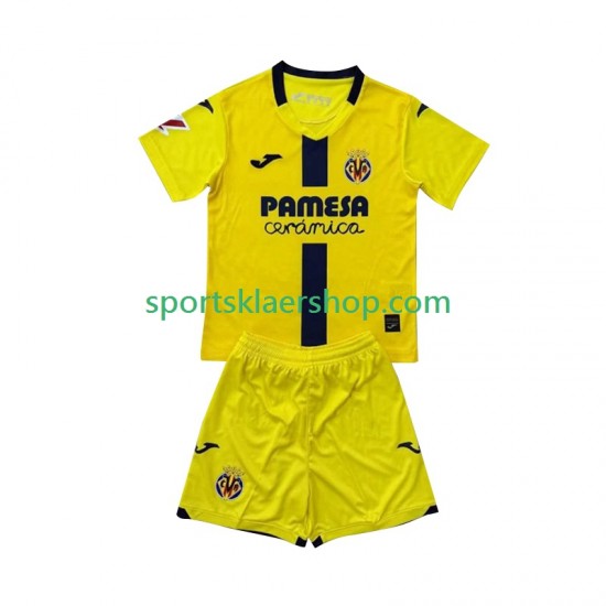 Villarreal CF drakt Hjemmetrøye Kort erm 2025-2026 , Barnesett