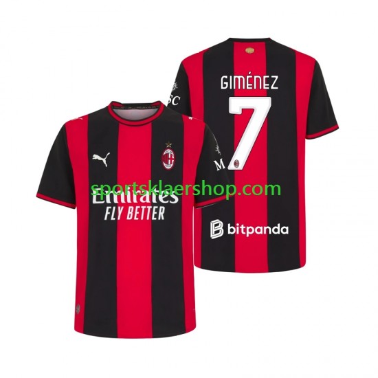 AC Milan drakt Gimenez 7 Hjemmetrøye Kort erm 2026-2027 , Herre