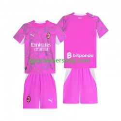 AC Milan drakt Keeper Bortetrøye Kort erm 2026-2027 , Barnesett
