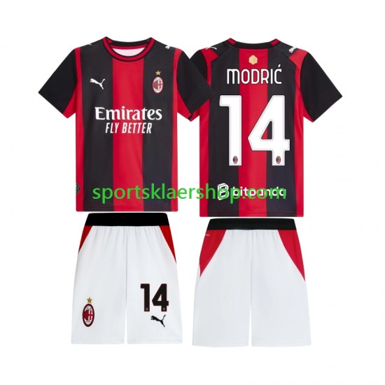 AC Milan drakt Modrić Luka 14 Hjemmetrøye Kort erm 2026-2027 , Barnesett