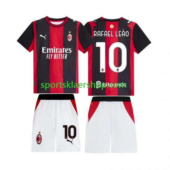 AC Milan drakt Rafael Leao 10 Hjemmetrøye Kort erm 2026-2027 , Barnesett